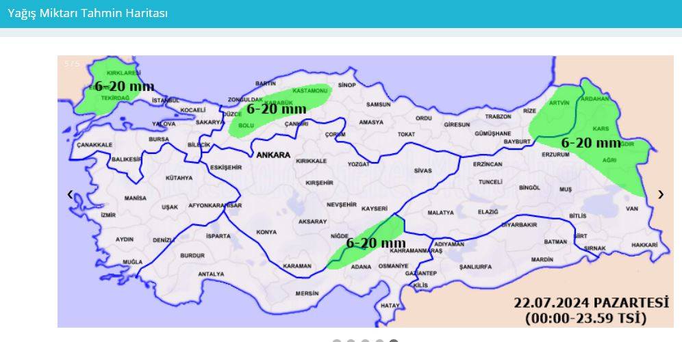 Samsun ve Ordu için uyarı! Aman bu saatlere dikkat 22